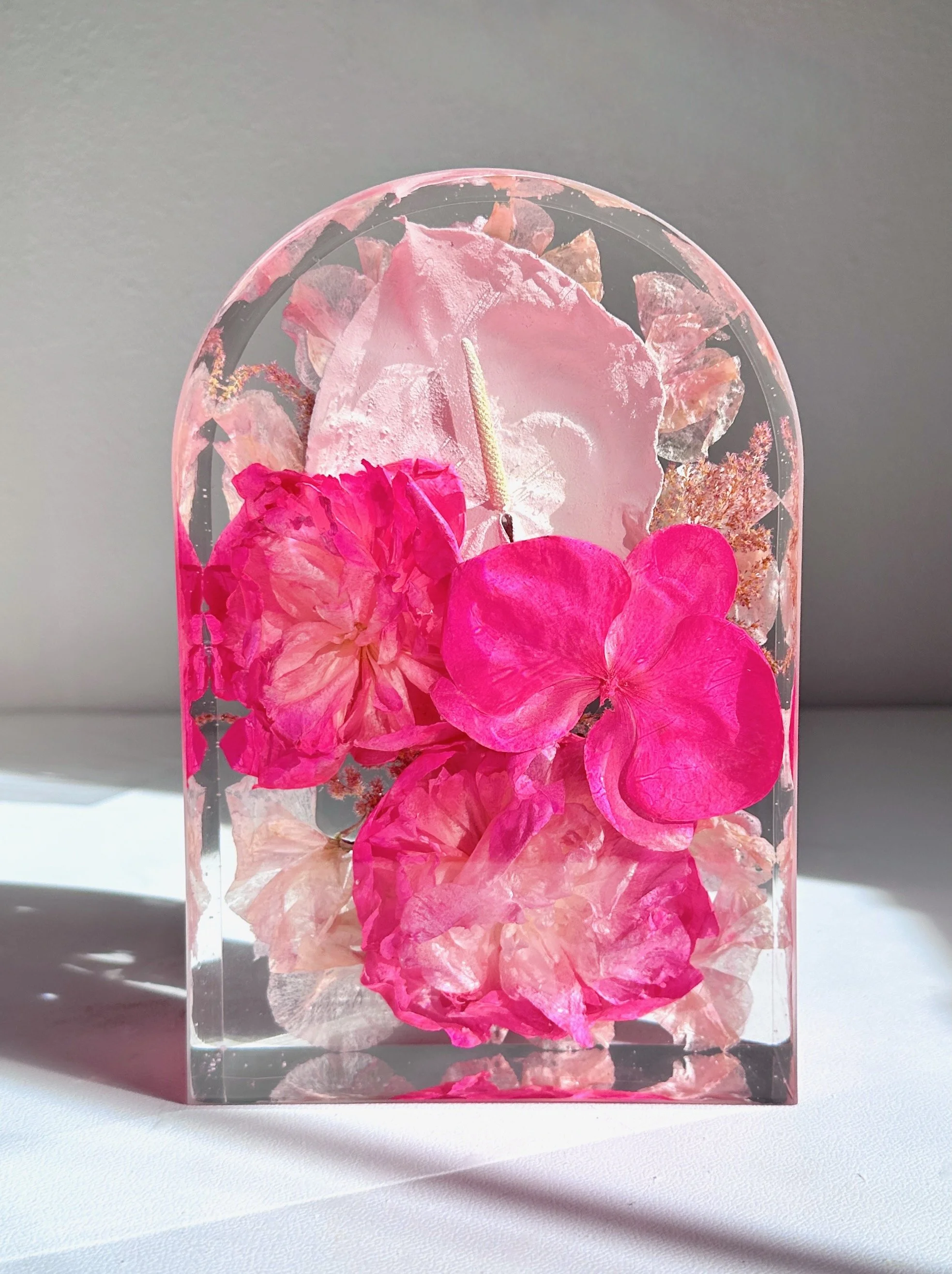 Custom Flower Ring Holder — MarinaMakesArt - Modern Resin Art by